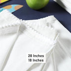Kitchen Towels 100% Cotton Solid Kitchen Dish Cloths Decor Hand Towel Reusuable Dish Towel for Cleaning & Drying Tea Towels Set with Hanging Loop - 18"x 28" - White, Pack of 12
