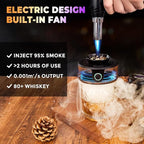 Electric Whiskey Smoker Kit with Torch, Best Whiskey Gifts for Men, 6 Wood Chips – Infuse Rich Smoky Flavors in Bourbon Old Fashioned & Cocktails, Birthday Gifts for Dad, Husband (Butane Not Included)