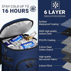 Cooler Backpack, Lightweight and Soft Backpack Cooler for Men Women, Insulated Lunch Bag for Camping Traveling Hiking