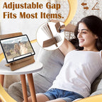 Wood Cookbook Stand Cookbook Holder: Kitchen Adjustable Cookbook Holder Recipe Stand for Counter Brown