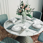 Yoshy 16-Piece White Bone China Dinnerware with Lightweight Durable Chip Resistant Design Service for 4