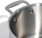 Made In Cookware - 8 Quart Stainless Steel Stock Pot With Lid - 5 Ply Stainless Clad - Professional Cookware - Crafted in Italy - Induction Compatible