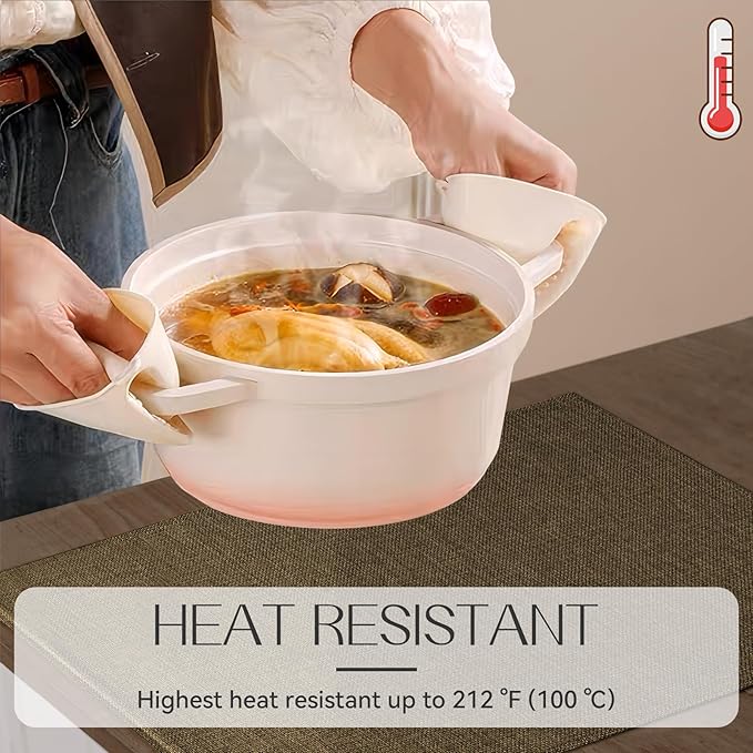 Romanstile Cloth Placemats Set of 6-12 x 18 Inch, Heat Resistant Double Layered Thickened Burlap Place Mats, Washable Faux Linen Farmhouse Table Mats for Kitchen/Dining/Party/Outdoor, Brown