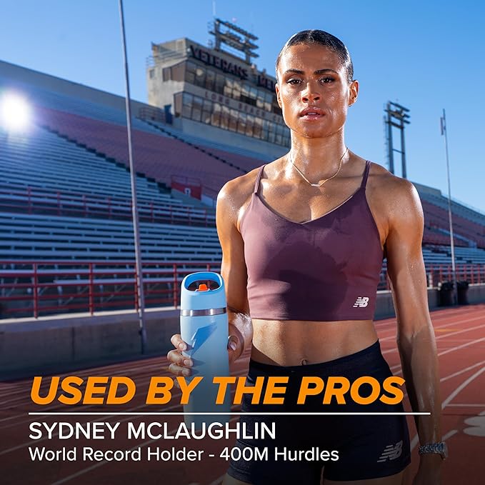 Gatorade 'Overtime' 22oz Stainless Steel Water Bottle, Straw Cap, Yellow