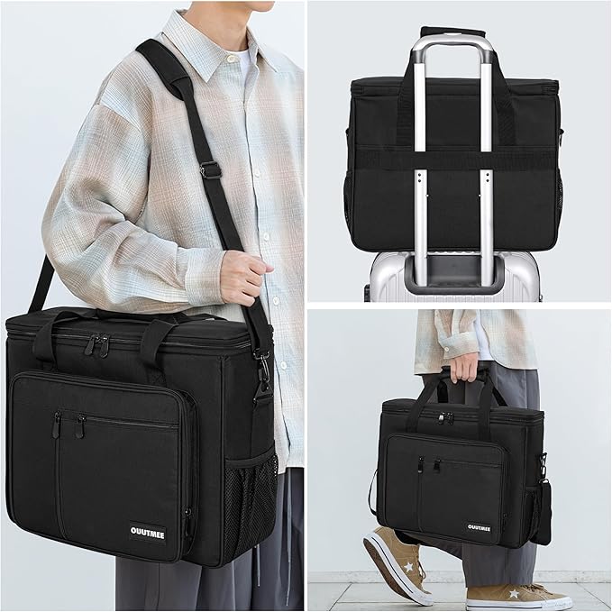 Coffee Maker Carrying Bag Compatible with Keurig K-Slim/K-Express/K-Iced/Ninja PB051/PB041ST, Single Serve Coffee Brewer Portable Storage Bag with Extra Pockets, Storage Tote Case