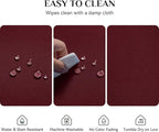 Softalker Rectangle Tablecloth, Waterproof & Stain Resistant Table Cloths Wrinkle Free Fabric Washable 210GSM Polyester Table Cover for Dining/Party/Outdoor - 60 x 84 inch,Burgundy