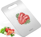 Cutting Boards for Kitchen, Cutting Board, Foodgrade Stainless Steel Cutting Board for Meat,Fruit, Vegetables, Outdoor or Indoor, L 15 .4" * 11"