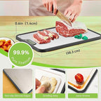 Titanium Cutting Board for Kitchen – Double-Sided Chopping Board, Premium Titanium and Wheat Straw PP, Durable Food Grade, Easy to Clean, 16”×10”×1” Large