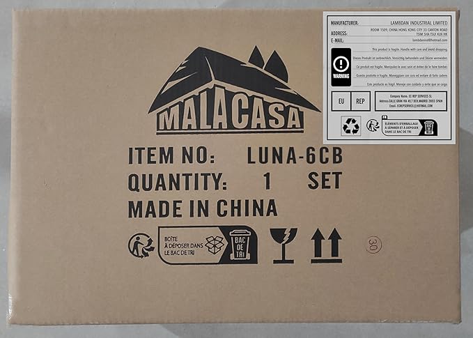 MALACASA 24 OZ Cereal Bowls, Porcelain Soup Oatmeal Bowls Set of 6, Kitchen Ceramic Serving Bowl, Dishwasher Microwave Oven Safe, White, Series LUNA