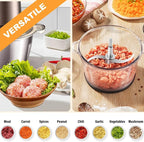 All Stainless Steel Food Processor Blade, Universal 8 Cup Plastic-Free Chopper Part Compatible with Ganiza, KOIOS, Bar, Syvio, CEUKOZ, Kitchen in the box, Homeleader, Homeasy and Most 8 Cup/2L Bowls