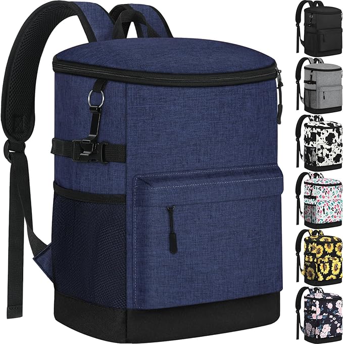 Cooler Backpack 33 Cans Backpack Coolers Insulated Leak Proof Soft Beach Cooler Bag for Men Women Ice Chest Backpack Camping Hiking Picnic Travel Cooler Lunch Backpack