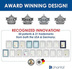 Chantal Tea Kettle, 1.7 QT, Vintage Series, Premium Enamel on Carbon Steel, Whistling, Even Heating & Quick Boil (Aqua)