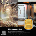 Aluminum Foil Pans of Divided Compartment with Snap-On Lids (5 Pack) | 2X Thicker Heavy Duty Reusable Container 27oz for Take-Out (Black)