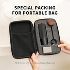 MAVO Manual Coffee Grinder, Wizard Hand Coffee Grinder, Capacity 25g with 2PCS CNC Stainless Steel Conical Burr -Pentagon and Hexagonal, Burr Coffee Bean Grinder for French Press, Pour Over, Black