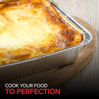 Stock Your Home 8x8 Foil Pans with Lids (20 Pack) 8 Inch Square Aluminum Pans with Covers -Disposable Food Containers Great for Baking Cake, Cooking, Heating, Storing, Prepping Food