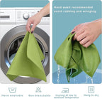 Green Cloth Placemats Set of 8 - Easy to Clean Fabric Table Placemats - Machine Washable Placemats- Heat Resistant Non-Slip Table Mats (Grass Green, 8)