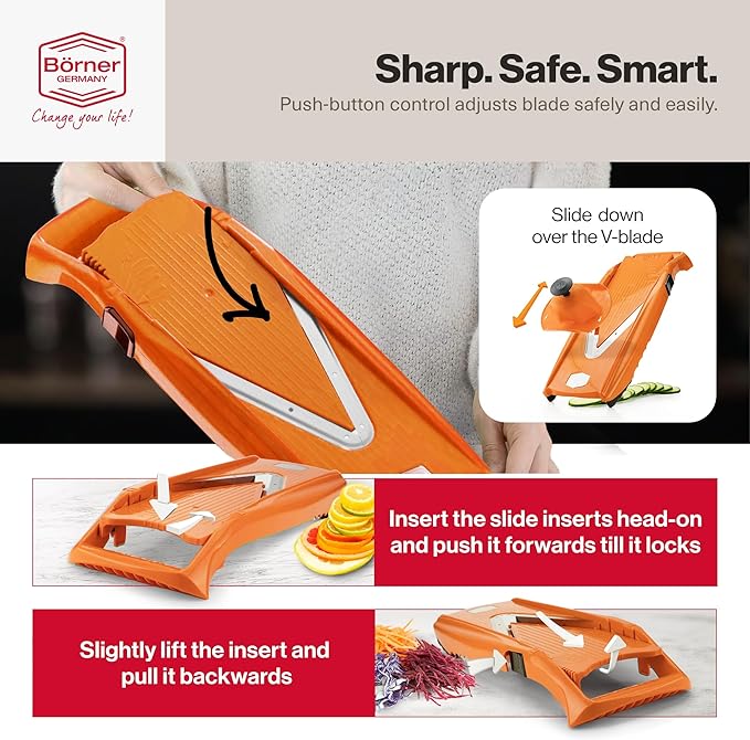Swissmar Borner V Power Mandoline, V-7000, Orange