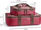 Rachael Ray Lugger Duo, Insulated Casserole Carrier for Hot or Cold Food, Thermal Lasanga Lugger Tote for Pockluck, Parties, Picnic, and Cookouts, Fits 9" x 13" Baking Dish, Burgundy