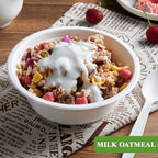 Vplus 180 Pack 16 OZ Paper Bowls, Disposable Compostable Bulk, Eco-friendly Bagasse, Heavy-duty Bowls Perfect for Milk Cereals, Snacks, Salads