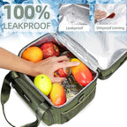 Weitars Tactical Lunch Box, Insulated Lunch Box, Large Expandable Heavy Duty Lunch Boxes for Men Women Durable Waterproof Leakproof Lunch Cooler Bag for Adults Work Outdoor Picnic Camping