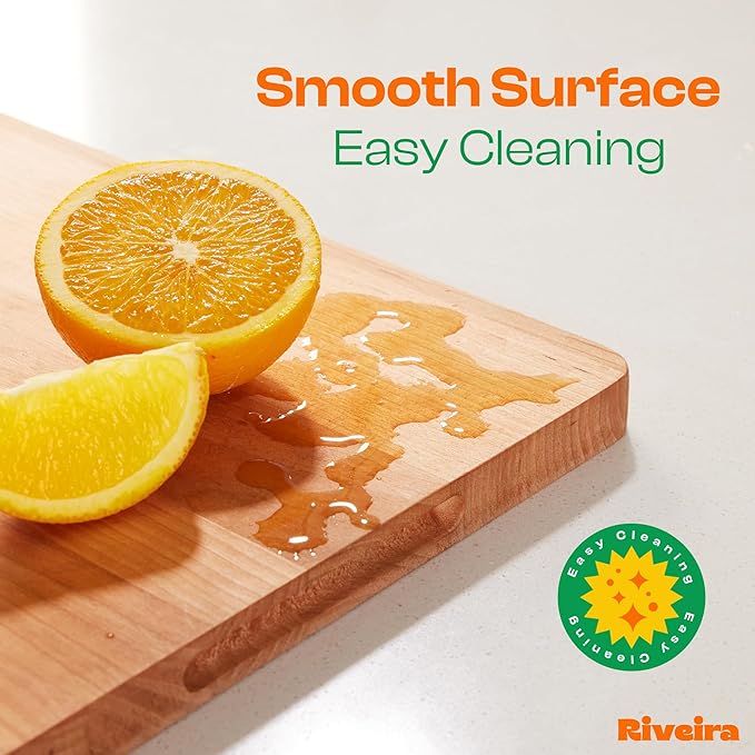 Riveira Cherry Wood Cutting Board – Versatile And Durable: Set Of 3 Pcs Rectangular Wooden Cutting Board – Natural Wooden Cutting Boards For Kitchen – Complete Cherry Wooden Chopping Board