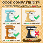 Ice Cream Maker Attachment for KitchenAid 4.5/5QT & 6QT Mixers, Frozen Ice Cream & Sorbet Gelato Maker for KitchenAid, 2 Quart, White, Not Dishwasher Safe