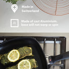 Swiss Diamond 7 Inch Frying Pan Nonstick Diamond Frying Pan, Aluminum Coated Skillet, Dishwasher Safe and Oven Safe Fry Pans with Ergonomic Handle, Grey