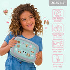 Bentgo Kids Prints Leak-Proof, 5-Compartment Bento-Style Kids Lunch Box - Ideal Portion Sizes for Ages 3-7, Durable, Drop-Proof, Dishwasher Safe, & PFAS & BPA-Free Materials (Puppy Love)