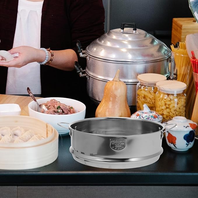 STOBAZA 22cm/8.6in Stainless Steel Steamer Basket for Food Steamer Basket Insert Steam Rack Trivet, Steamer Grid Compatible with InstantPot Pressure Cooker Kitchen Cookware