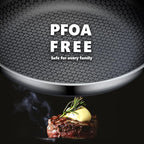 Non Stick Frying Pans Set, Hybrid Pans Set Nonstick (8+10+12inch),Skillets for cooking, PFOA Free Stainless Steel Kitchen set, Dishwasher and Oven-Safe Cookware Sets