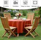 Fitable 6 Pack Rust 120 Inch Round Tablecloth - Stain Resistant and Washable Table Cover, Polyester Fabric Table Cloth for Wedding, Party, Banquet, Formal Events