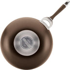 Circulon Symmetry Hard Anodized Nonstick Wok/Stir Fry Pan with Lid, 12", Chocolate