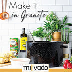 Granite 21 Qt Stockpot, Nonstick Soup Pot With Lid, Speckled Enamel Ware Cookware, Large Stock Pot For Boiling and Cooking, Big Granite Cooking Pot for Stovetop, Campfire, Outdoor Stove