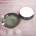 Ceramic Pie Pan Quiche Baking Dish Set of 2, Round 7.5 Inch Au Gratin Baking Dishes, 17 Ounces Non-Stick Tart Pan, Pie Plate for Apple, Oven, Dishwasher and Microwave Safe