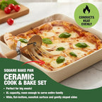 Granitestone Ceraluxe 20 Pc Ceramic Cookware Set Nonstick, Complete Pots and Pans Set Non Stick for Kitchen with Bakeware, Utensils & Steamer, Non Toxic Made Without PFOA PFOS, Oven & Dishwasher Safe