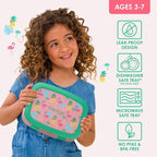 Bentgo Kids Prints Leak-Proof, 5-Compartment Bento-Style Kids Lunch Box - Ideal Portion Sizes for Ages 3-7, Durable, Drop-Proof, Dishwasher Safe, & PFAS & BPA-Free Materials (Tropical)