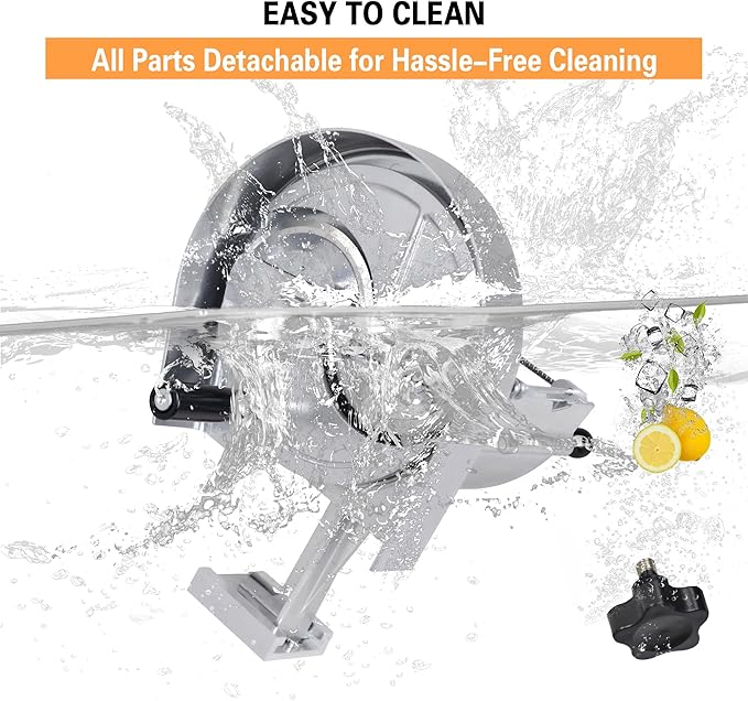 Hakka Commercial Vegetable Slicer Manual Fruit Slicer Potato Tomato Slicing Machine Onion Slicers Stainless Steel Vegetable Cutter for Potato Lemon Tomato Onion, 0.2-10mm Thickness Adjustable