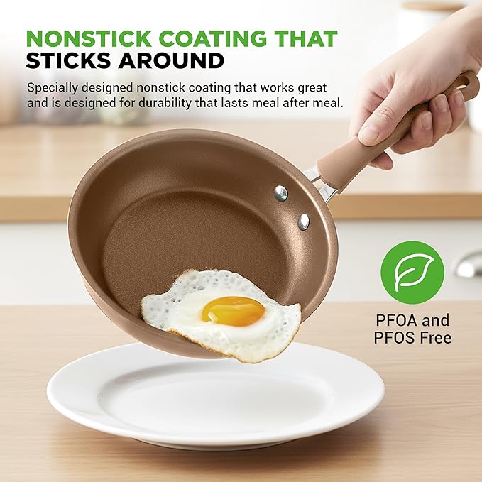 Nutrichef 20 Piece Professional Home Kitchen Cookware and Bakeware, Pots and Pans Set Non Stick Kitchenware, Cool-Touch Handles, Non Toxic, Safe for Gas, Electric, Induction Cooktops, Easy Clean