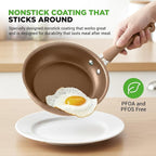 Nutrichef 20 Piece Professional Home Kitchen Cookware and Bakeware, Pots and Pans Set Non Stick Kitchenware, Cool-Touch Handles, Non Toxic, Safe for Gas, Electric, Induction Cooktops, Easy Clean