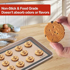 Silicone Baking Mat Set of 6, Non-Stick & Easy Clean Food Grade Reusable Baking Mat, Silicon Baking Mats Oven Liner Sheet, Round & Square Cake Mat, Pastry Board Rolling Dough Mats for Macaron Cookie