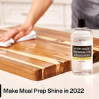 Thirteen Chefs Mineral Oil - 8 oz Food Grade Conditioner for Wood Cutting Board, Countertop & Butcher Block, Lubricant for Knife or Meat Grinder - Safe USP Finish on Marble, Soapstone