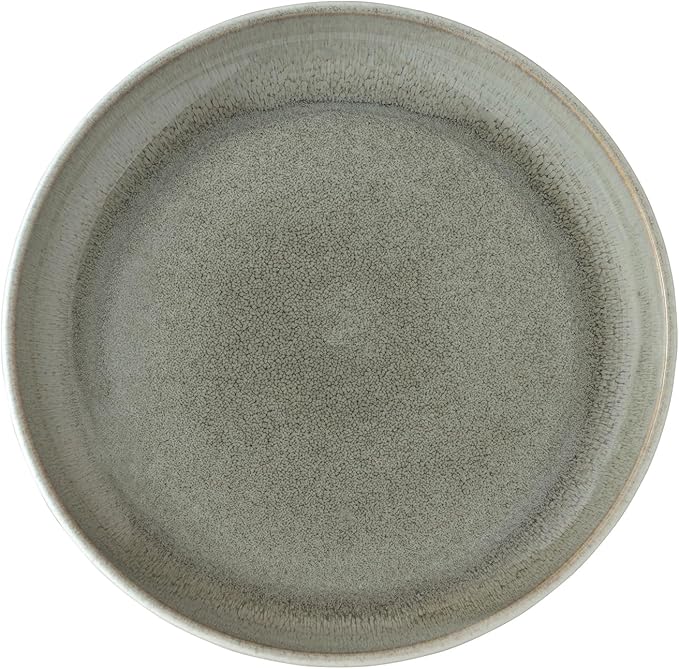 Sango Resona Moss 16-Piece Green Dinnerware Set – Service for 4, Plate & Bowl Set, Durable Stoneware with Reactive Glaze Finish, for Everyday Dining & Entertainment, Microwave & Dishwasher Safe