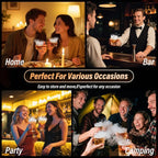 Electric Whiskey Smoker Kit with 6 Wood Chips | Flameless Drink Smoker for Cocktail, Old Fashioned & Bourbon | No Butane Needed - Bourbon Whiskey Gifts for Men, Dad