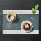 PIGCHCY Placemats Set of 8, Country Rustic Placemats Non-Slip Washable Durable Table Mats for Home/Dining Room Decoration (Green,18 X 12 inches)