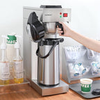 Commercial Airpot Coffee Brewer 2.2L/74oz Dirp Coffee Maker with 24H Insulated Thermal Carafe Stainless Steel Pour Over Coffee Machine 120V/1450W COFFEE Dispenser for Café Restaurant Cafateria