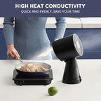 CIARRA Nonstick Ceramic Frying Pan, Non Toxic, PTFE & PFOA Free, Oven Safe & Compatible with All Stovetops, 10.2 Inches, Blue