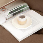 Ceramic Espresso Cups Set of 4, 4.5oz capacity - Cortado Macchiato Coffee Mugs for Nespresso Machine - Espresso Glasses - Demitasse Cups - Tazas de Cafe - Espresso Accessories - Expresso Coffee Cup