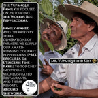 YUPANQUI Organic Black Pepper Grinder Manual Pepper Grinder 3.5oz Award-Winning Gourmet Peppercorns Peppermill BLACK IMPERIAL, Best Black Peppercorn Grinder for Kitchen