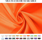 Softalker Rectangle Tablecloth, Waterproof & Stain Resistant Table Cloths Wrinkle Free Fabric Washable 210GSM Polyester Table Cover for Dining/Party/Outdoor - 90 x 156 inch,Orange