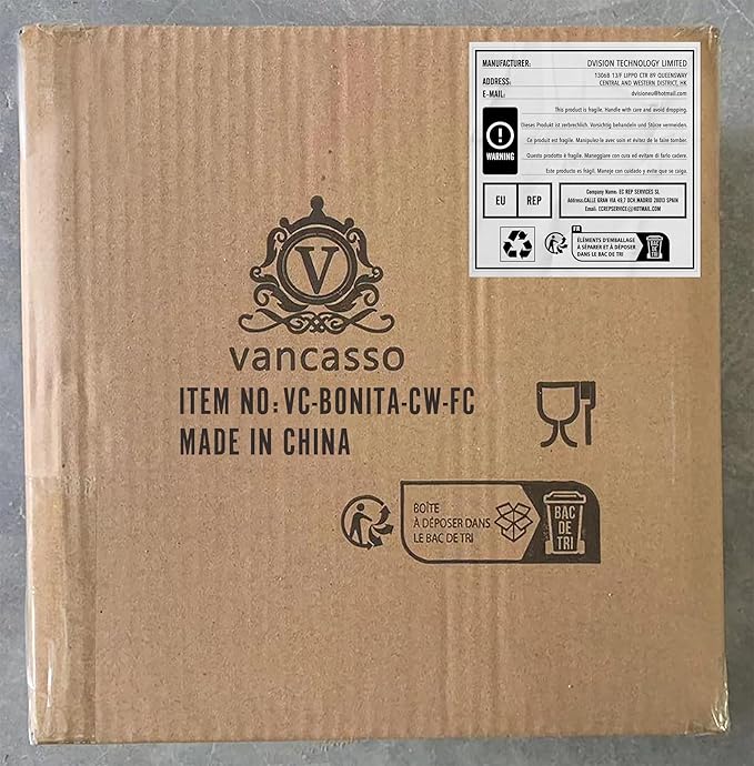 vancasso Bonita Cereal Bowls Set of 6, 24 Oz Ceramic Bowls for Kitchen, Dishwasher & Microwave Safe Bowls for Soup, Cereal, Dessert, Fruit, Warm Colored Bowl Set